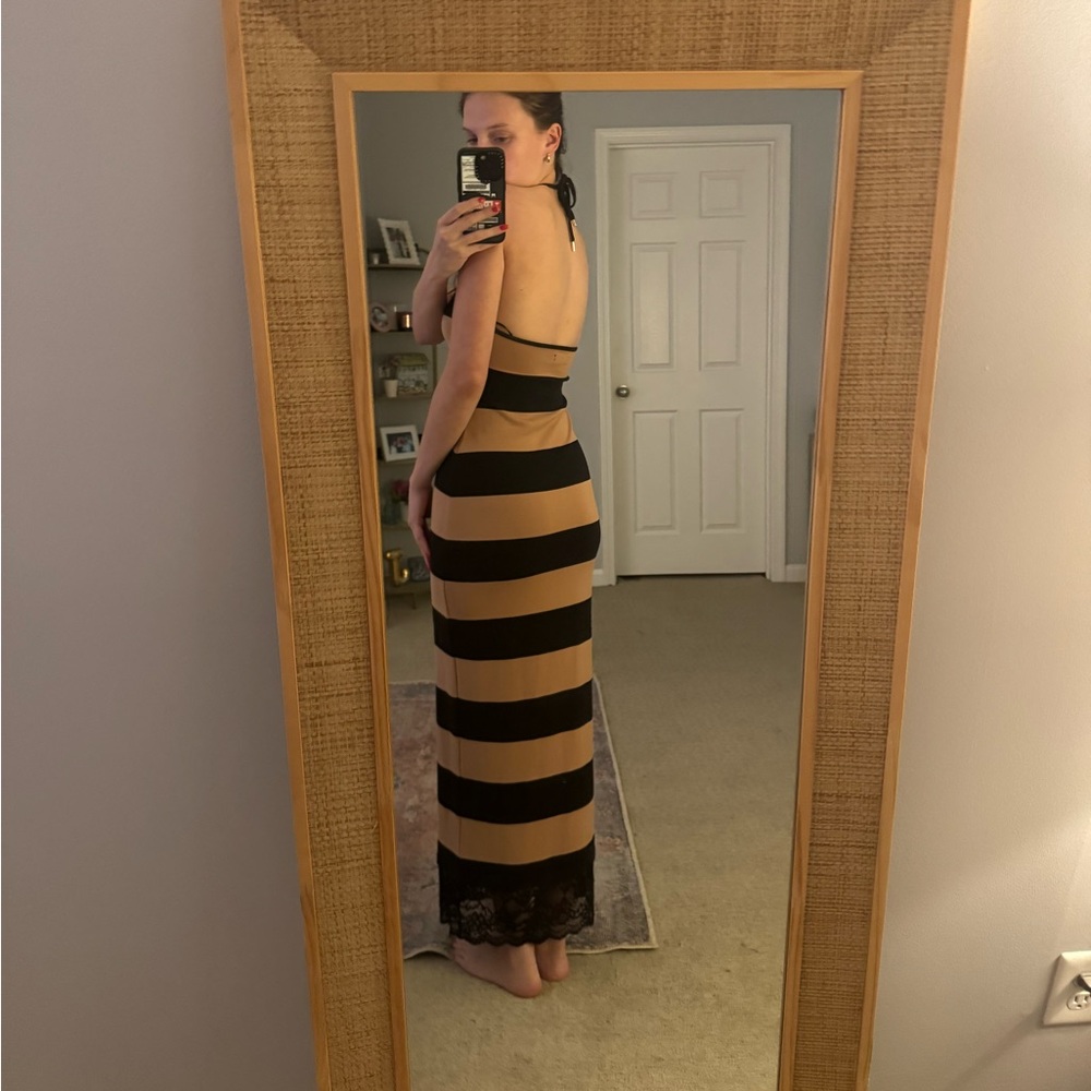 AFRM Ciela Maxi Dress in Almond Stripe - Picture 5 of 5